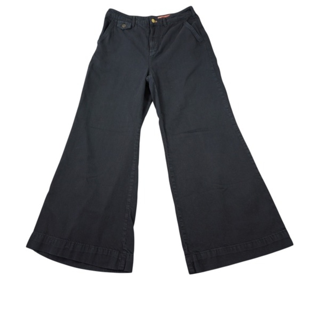 Anthropologie Pilcro 30 Petite Black Wide Leg Trousers‎ Pants Casual Minimalist